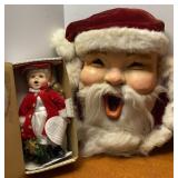 Vtg Cardboard Mache & Caroler