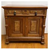Antique East Lake Style Walnut Washstand