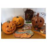 Lighted Pumpkins & Other Fall Decor
