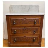 Antique Marble Top Wash Stand