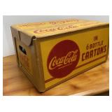 Vtg Coca Cola Box & 6-Bottle Cartons