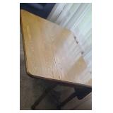 Wooden Oak (?) Drop Leaf Table