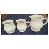 Longaberger Pottery Pitchers
