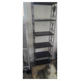 Metal 6-Shelf Unit & Mirror Medicine Cabinet