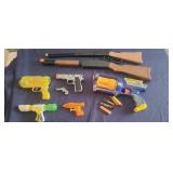 8 Plastic Toy Guns