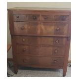 Antique (?) Mahogany/Cherry (?) Chest of Drawers