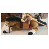 36" Plush Stuffed Pony + Stuffed Stick Pony