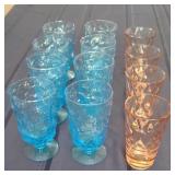 12 Vintage Drinking Glasses