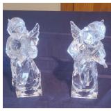 2 Mikasa Lead Crystal Angels
