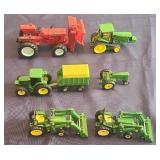 Six Die Cast Model Tractors, ERTL 1:64