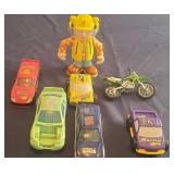 Toy Racing Cards, Motorcycle, and Pitman