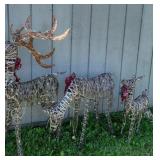 Set of 3 Lighted Reindeer
