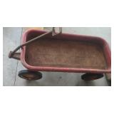 Vintage Red Radio Flyer 18 Pull Wagon