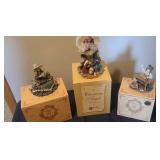 3 Resin Collectible Figurines
