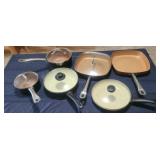 4 Pans with Lids + 2 Skillets