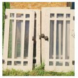 Vintage Glass Front Cabinet Doors