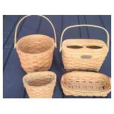 4 Small Longaberger Baskets