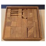 Antique Set of Wooden Blocks
