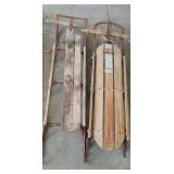 Two Vintage Sleds