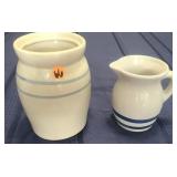 Ceramic Pitcher & Crock/Pickle Jar