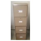 Metal 4-Drawer Filing Cabinet