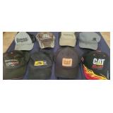 Variety of 8 Farm Advertising Caps