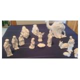 14 Piece Porcelain Nativity Scene