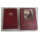 Vintage Bible and Bible Story Book