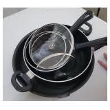 Mirror brand pots and pans with lids