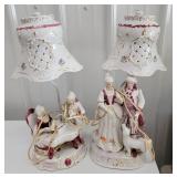 George and Martha Washington Lamps