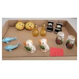 set of 6 salt and pepper shakers with light bulbs