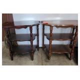 2 side tables 3 shelves