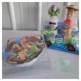 toy story bath set & plate all New