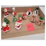 set of 6 Christmas Salt and pepper shakers