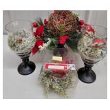 Christmas decor votives