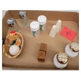 set of 6 salt and pepper shakers