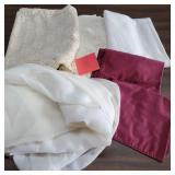 Pillow cases and curtains