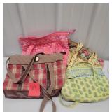 3 Vera Bradley & (1) Longaberger purses