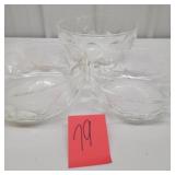 set of 3 glass bowls with no markings