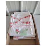 flowered sheets size twin all flats