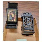 metal & plastic match holders