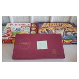 games battleship, scrabble jr, scrabble
