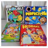 games trouble, perfection, hi ho cherry o,