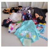 dog outfits, blanket, neck tie, hat