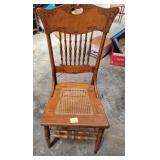 cane bottom chair with damage