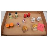 set of 6 salt and pepper shakers