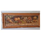 Wood Framed Fruit Pictures