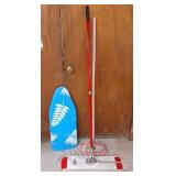 Tabletop Ironing Board & Dust Mops