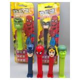 Pez Super Marvel & DC Comic Dispensers w/Feet