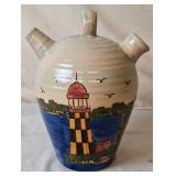 WCL Stoneware Pottery Lighthouse Jug Pitcher